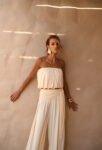 Conjunto Blusê Com Calça Aladin Manteiga