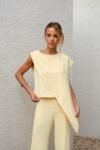 Conjunto Blusa Assimétrica Camomila