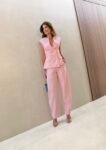 Conjunto Alfaiataria em Linho Rosa