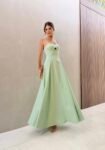 Vestido Midi Alça Amarração Detelhes Cut Out