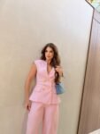 Conjunto Alfaiataria em Linho Rosa
