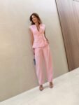 Conjunto Alfaiataria em Linho Rosa