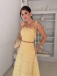 Conjunto Midi em lasie Amarelo