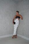 Vestido Midi Justo Com Busto Em Couro Sintético Moonlight