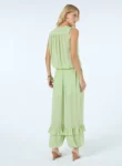 Conjunto Chiffon Blusa E Calça – Verde Matcha