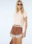 Conjunto Short Detalhe Renda – Terracota