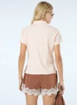 Conjunto Short Detalhe Renda – Terracota