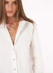 Vestido Curto Chemise Detalhe Renda – Off Shell Skazi