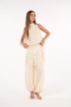Conjunto Blusa E Calça Aladim Bordado – Champagne Skazi