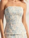 Corset Bordado Rosa Dahlia