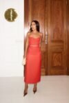 Conjunto Blusa e Saia Midi Alfaiataria Vermelho