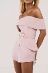 Conjunto 3 Peças em Crepe Alfaiataria Rose