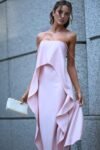 Vestido Longo Fluido Rosa