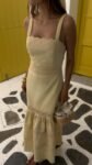 Vestido Midi Helena Amarelo