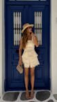 Conjunto Feminino Shorts Cintura Alta Blusa Peplum Nude
