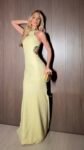 Vestido Longo Alfaiataria Bordado Amarelo