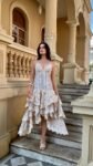 Vestido Estampado Aplicação de Renda – PRÉ VENDA