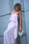 Vestido Longo Fluido Rosa