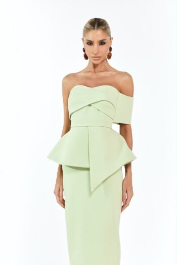 Vestido Midi Extruturado Verde Agua - Foto 2