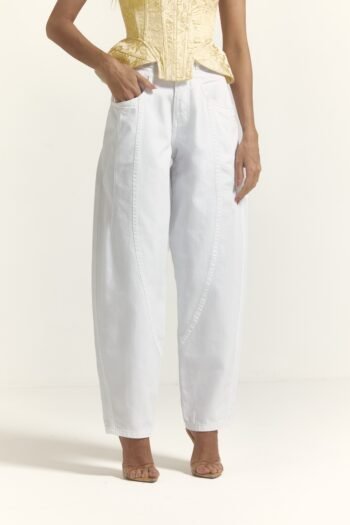Calça Sarja Branca - Foto 2