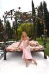 Vestido Angelica Midi Rosa Candy em Crepe