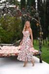 Vestido Midi Com Estampa floral Verde