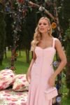 Vestido Angelica Midi Rosa Candy em Crepe