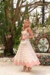 Vestido Midi Com Estampa floral Rosa – Foto 2