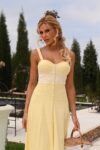 Vestido Begonia Midi Amarelo Manteiga m Linho Misto