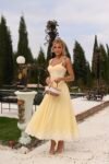 Vestido Begonia Midi Amarelo Manteiga m Linho Misto
