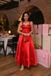 Vestido Acácia Midi Vermelho em Zibeline