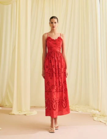 Vestido Alça Marina Vermelho