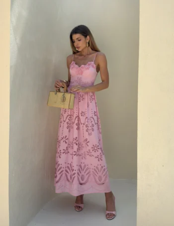 Vestido Alça Marina Rosa